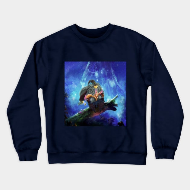 Bard and Gnar in the Blind Forest Crewneck Sweatshirt by FancyFishStudios